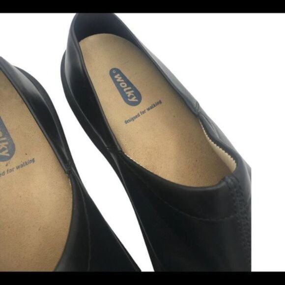 Wolky Black Platform Shoes Walking Comfort Size 41 EU US 10/10.5 - Picture 6 of 14